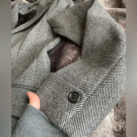 Ralph Lauren Wool mid length coat 🧥 grey/black - Picture 6 of 16